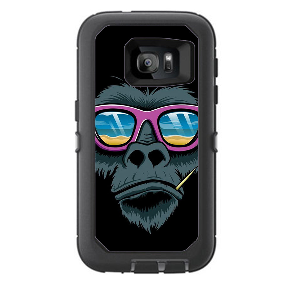  Chimp Toothpick Sunglasses Otterbox Defender Samsung Galaxy S7 Skin