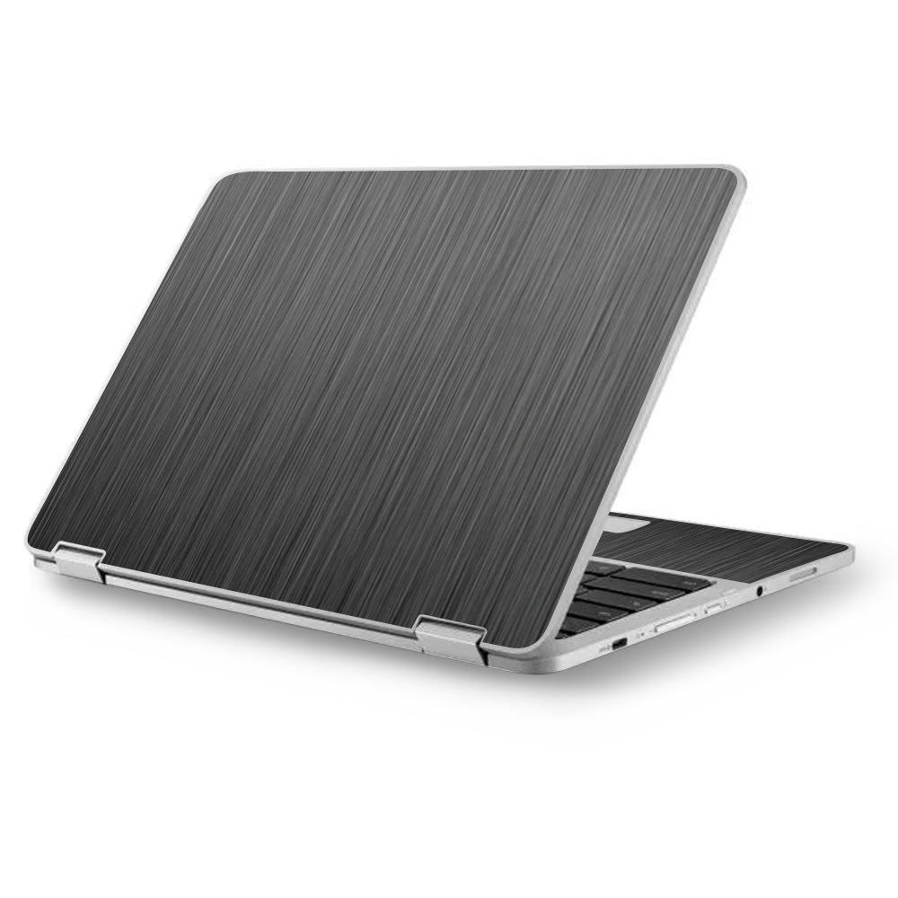  Brushed Metallic Pattern Asus Chromebook Flip 12.5" Skin