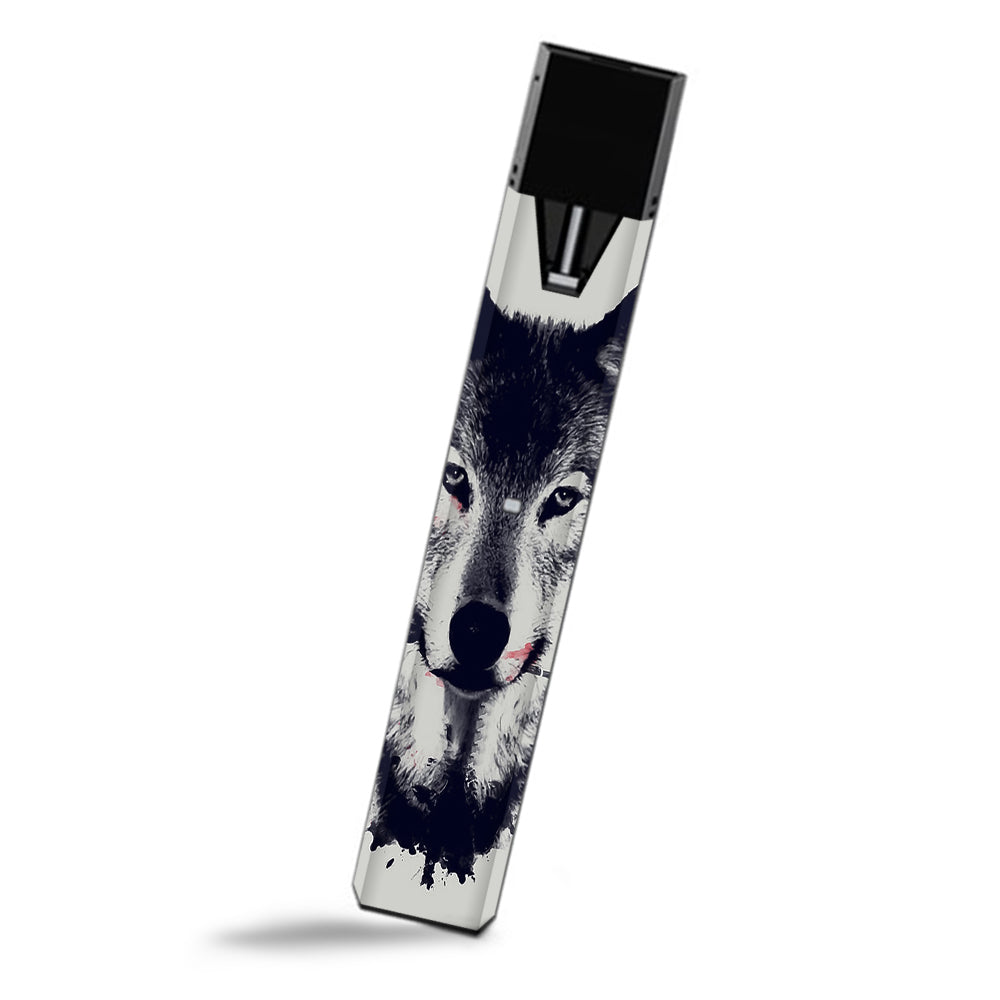  Wolf With Rose In Mouth Smok Fit Ultra Portable Skin