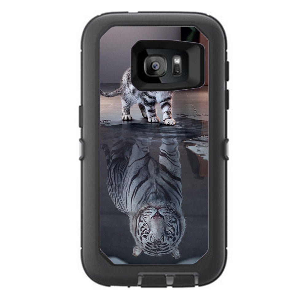  Kitten Reflection Of Lion Otterbox Defender Samsung Galaxy S7 Skin