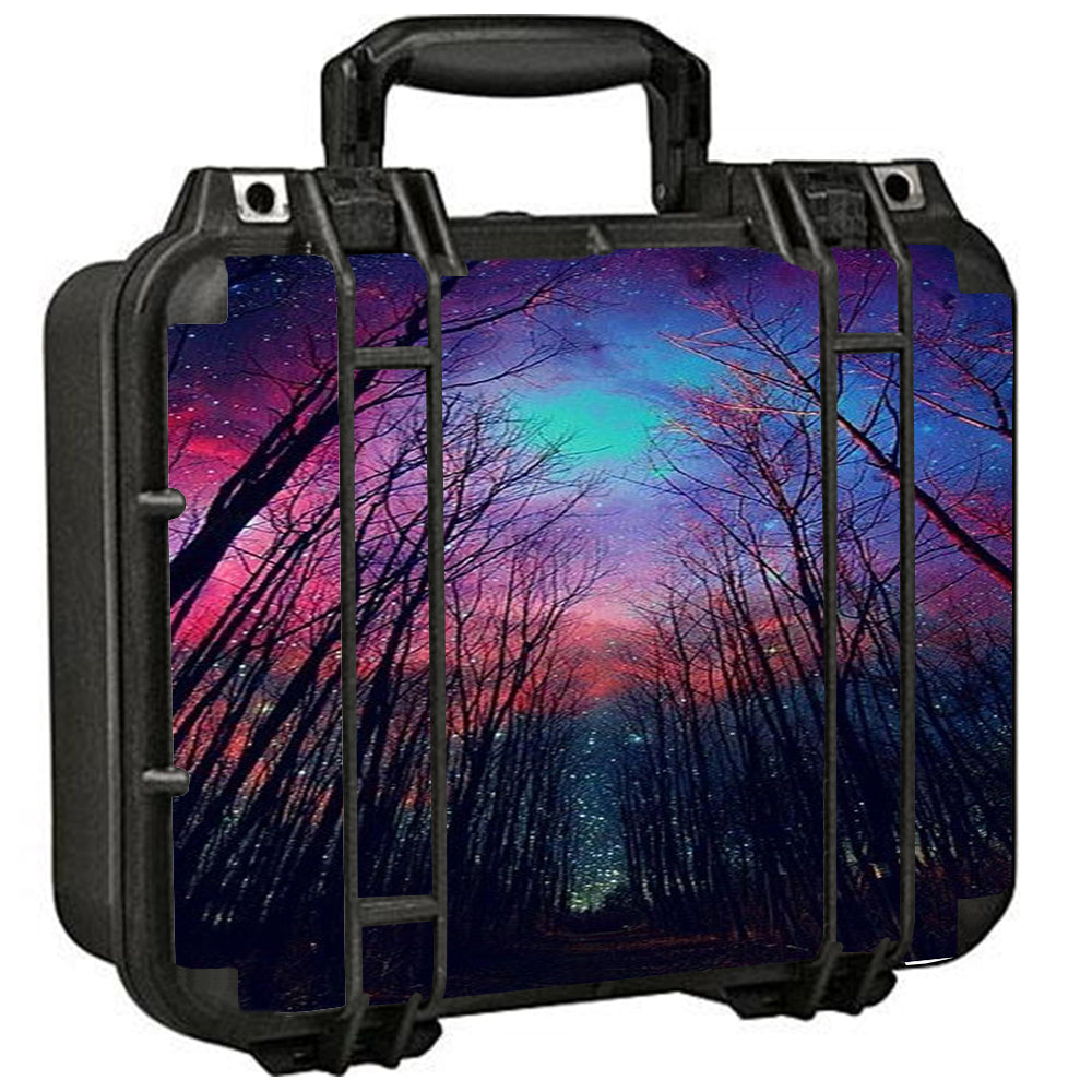  Galaxy Sky Through Trees Forest Pelican Case 1400 Skin