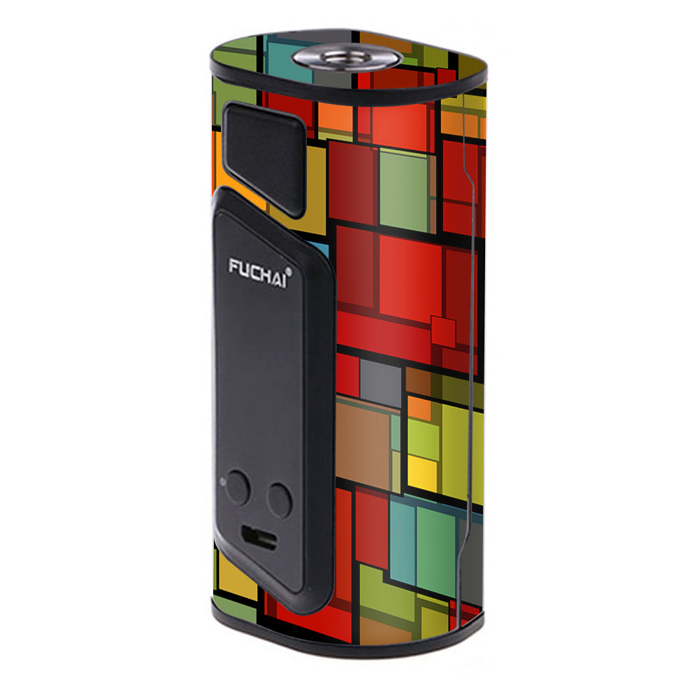  Abstract Colorful Square Pattern Sigelei Fuchai Duo-3 Skin