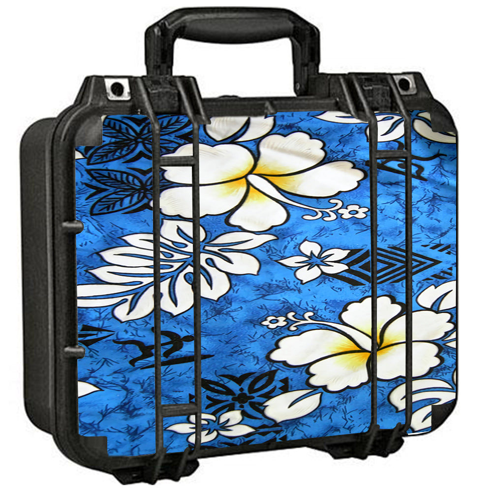  Tropical Hibiscus Floral Pattern Pelican Case 1400 Skin