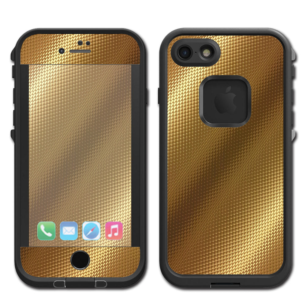  Gold Pattern Shiney Lifeproof Fre iPhone 7 or iPhone 8 Skin