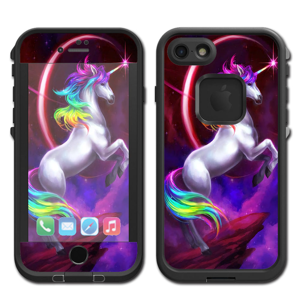  Unicorn Rainbows Space Lifeproof Fre iPhone 7 or iPhone 8 Skin