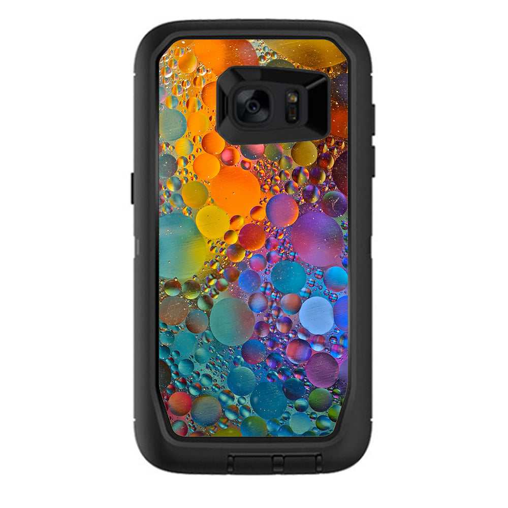  Color Bubbles Splash Drip Otterbox Defender Samsung Galaxy S7 Edge Skin