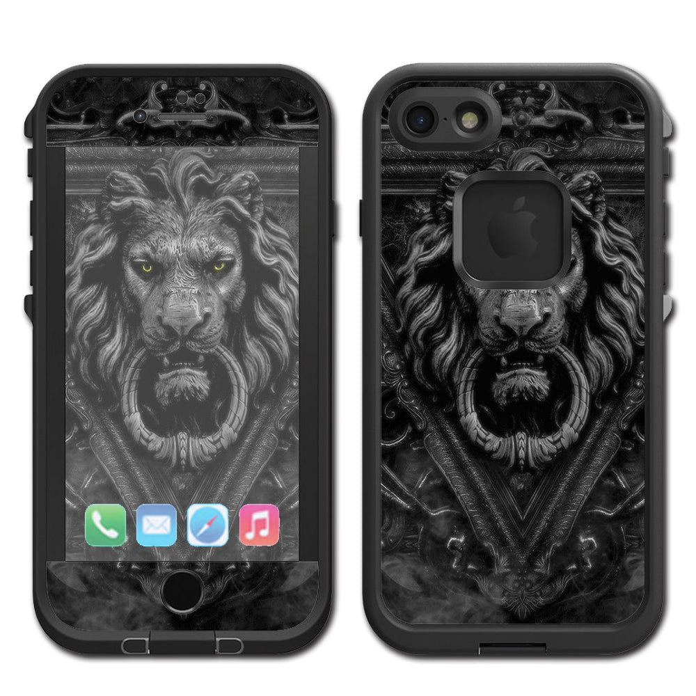  Lions Head Doorknocker Lifeproof Fre iPhone 7 or iPhone 8 Skin