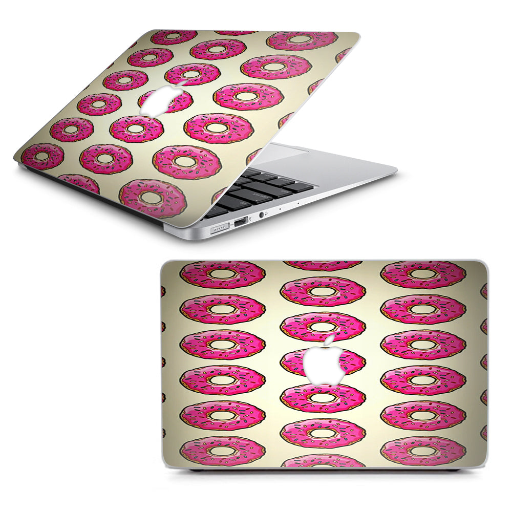 Pink Sprinkles Donuts Macbook Air 11" A1370 A1465 Skin