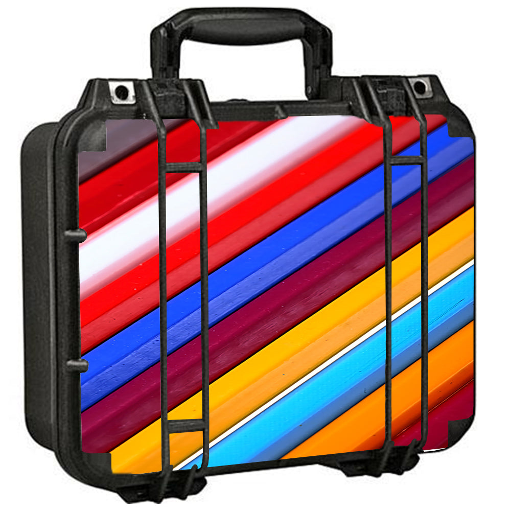  Color Stripes Pattern Pelican Case 1400 Skin