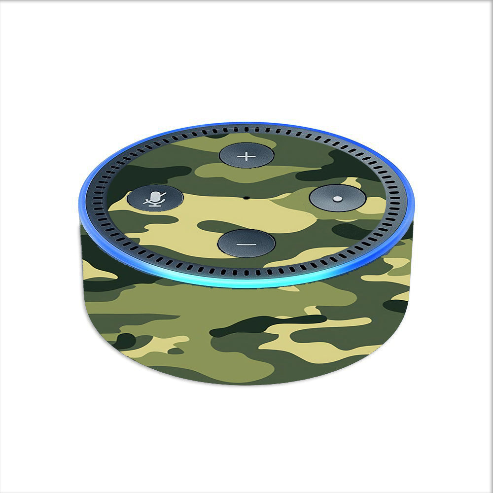  Green Camo Original Camouflage Amazon Echo Dot 2nd Gen Skin