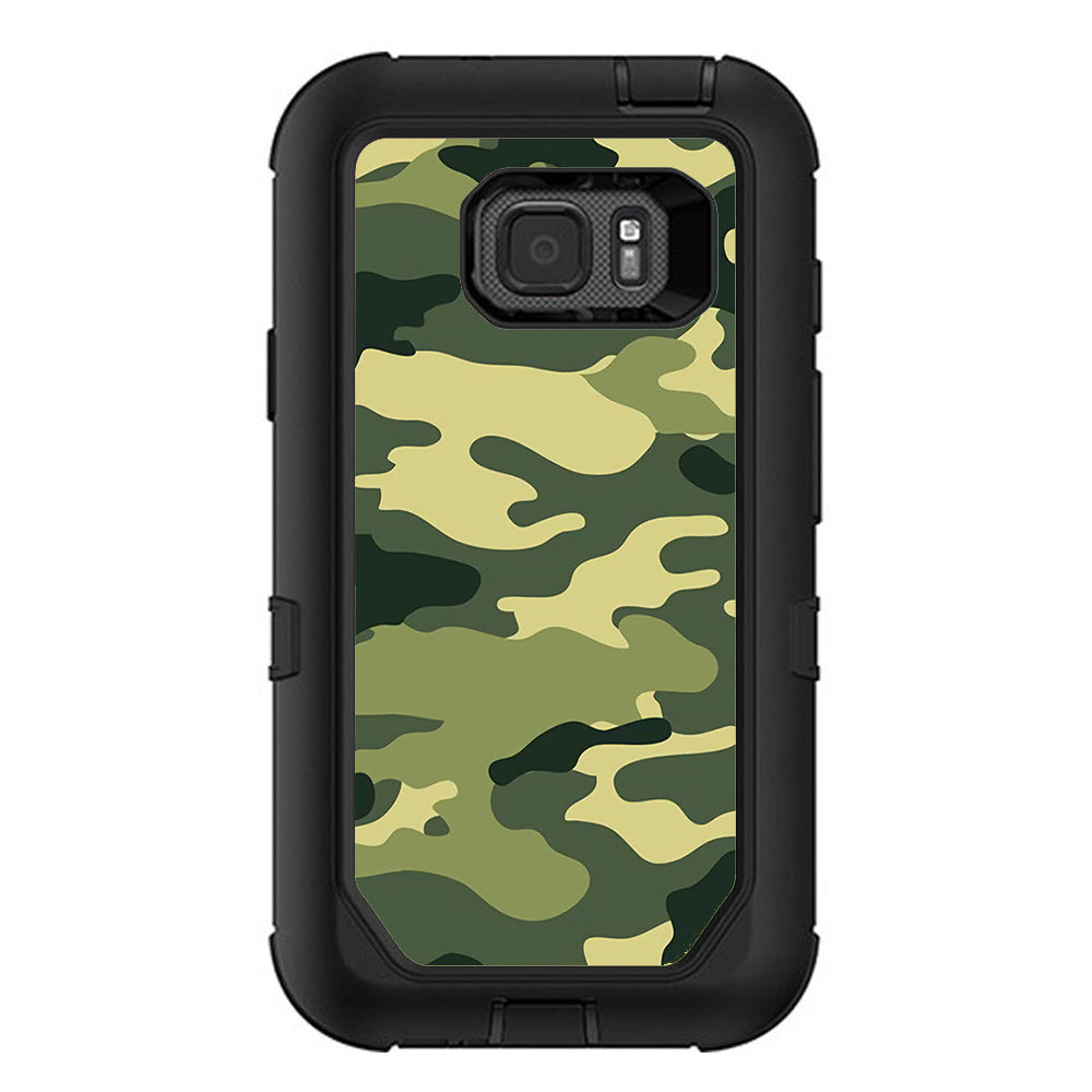  Green Camo Original Camouflage Otterbox Defender Samsung Galaxy S7 Active Skin