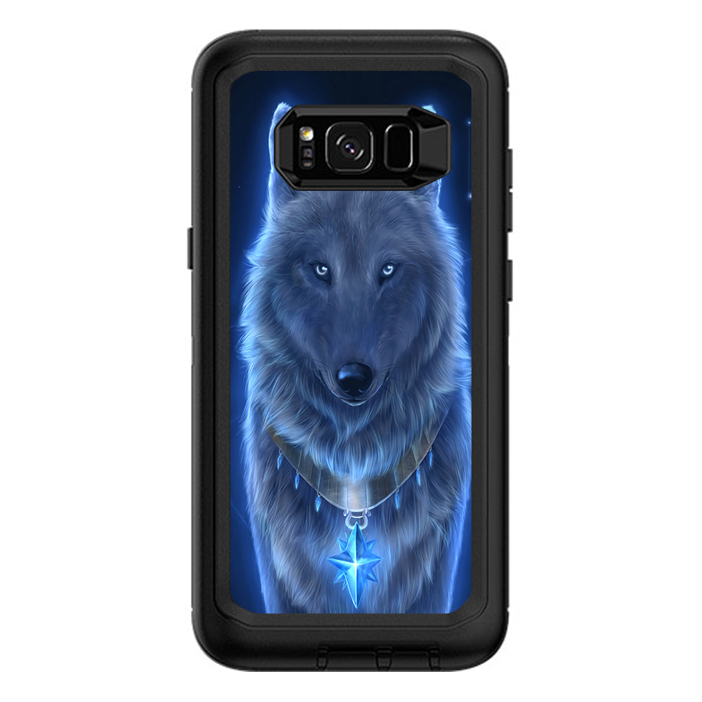  Glowing Celestial Wolf Otterbox Defender Samsung Galaxy S8 Plus Skin