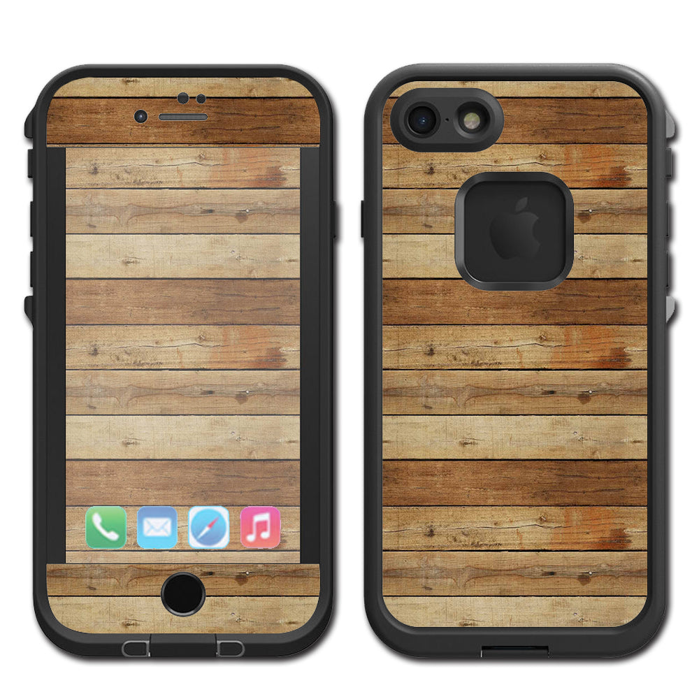  Wood Panels Plank Lifeproof Fre iPhone 7 or iPhone 8 Skin