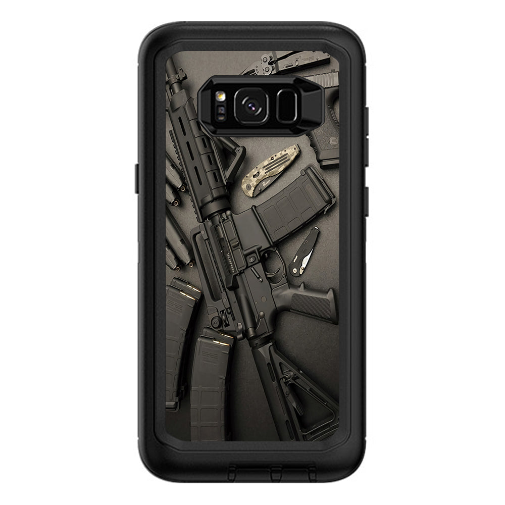  Edc Ar Pistol Gun Knife Military Otterbox Defender Samsung Galaxy S8 Plus Skin