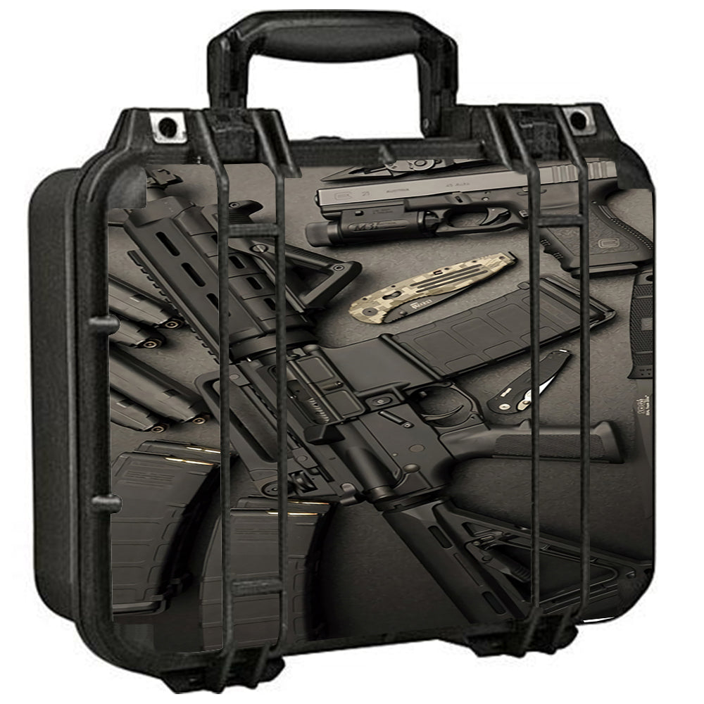  Edc Ar Pistol Gun Knife Military Pelican Case 1400 Skin