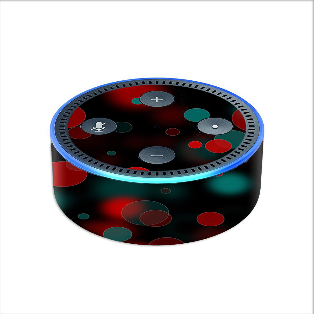  Red Blue Circles Dots Vision Amazon Echo Dot 2nd Gen Skin