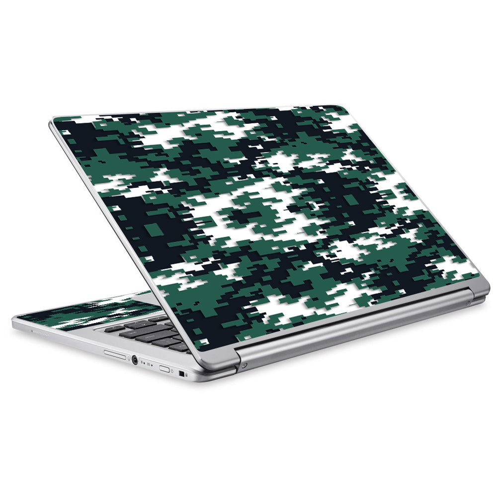  Digi Camo Team Colors Camouflage Green Black Acer Chromebook R13 Skin