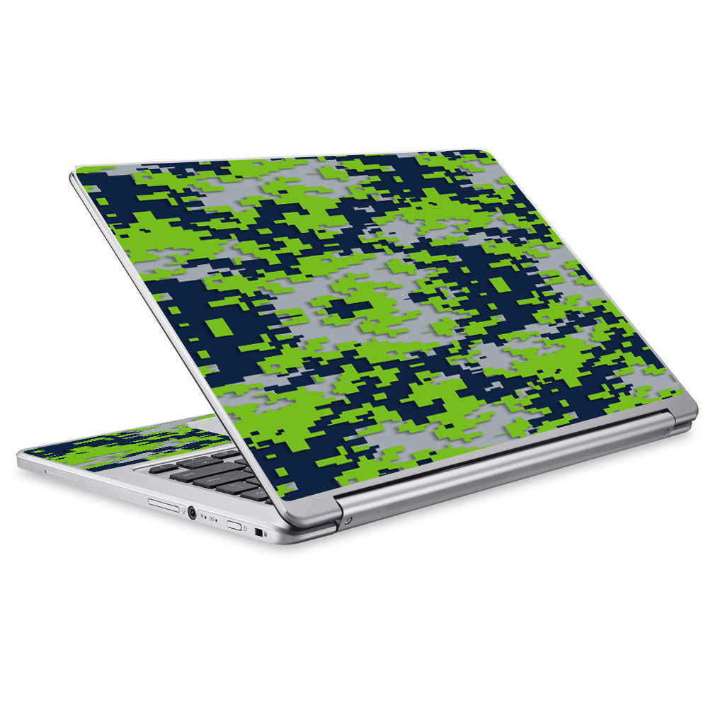  Digi Camo Team Colors Camouflage Light Green Dark Green Acer Chromebook R13 Skin
