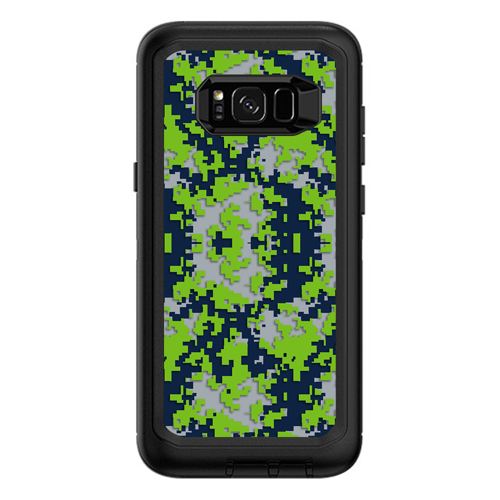  Digi Camo Team Colors Camouflage Light Green Dark Green Otterbox Defender Samsung Galaxy S8 Plus Skin