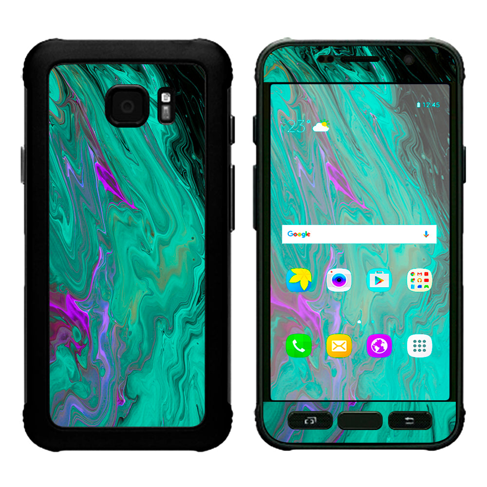  Paint Swirls Abstract Watercolor Samsung Galaxy S7 Active Skin