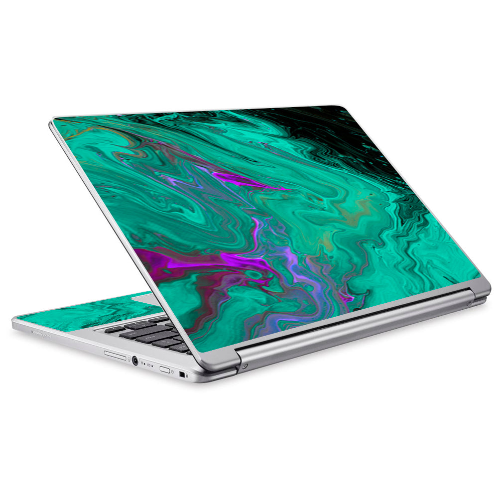  Paint Swirls Abstract Watercolor Acer Chromebook R13 Skin