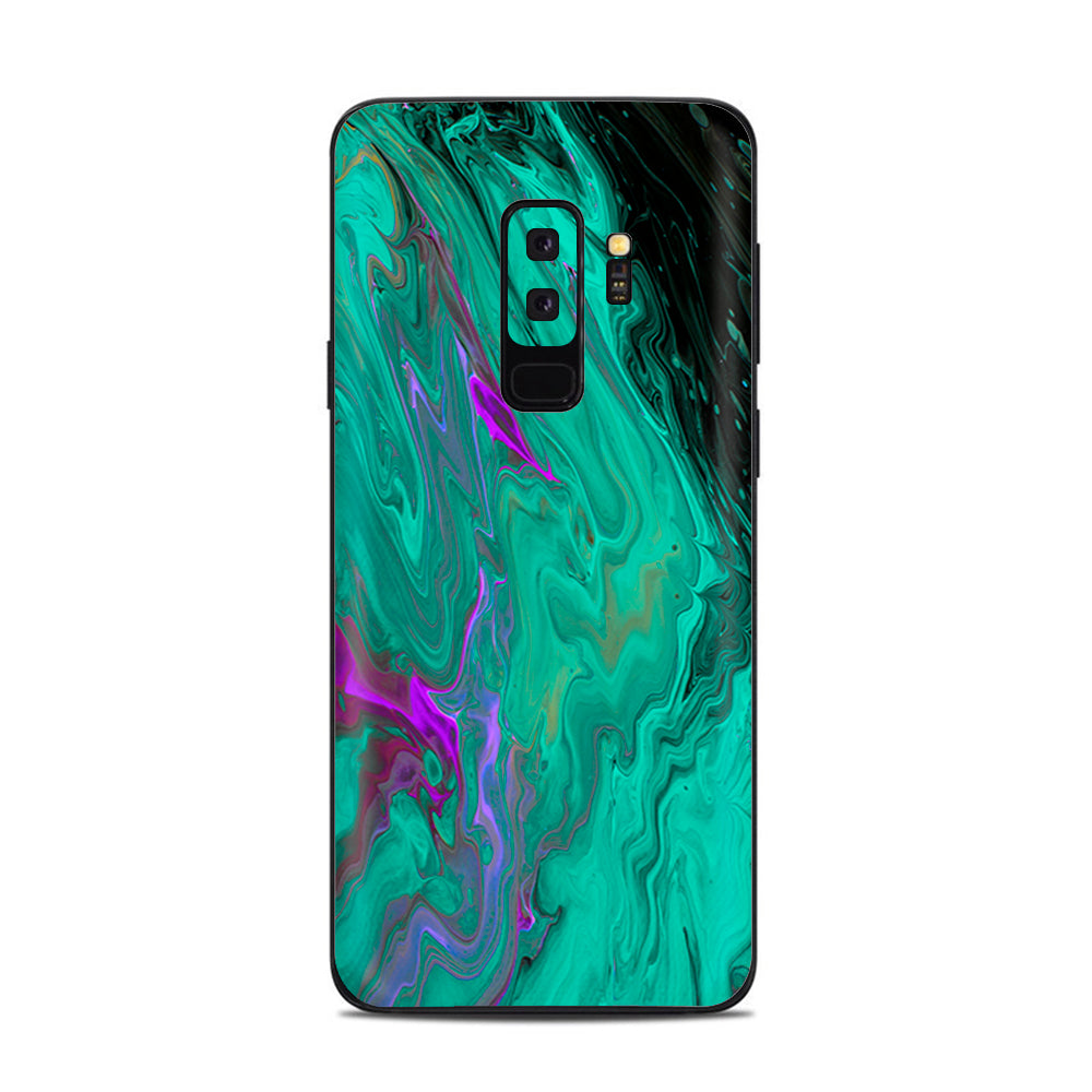  Paint Swirls Abstract Watercolor Samsung Galaxy S9 Plus Skin