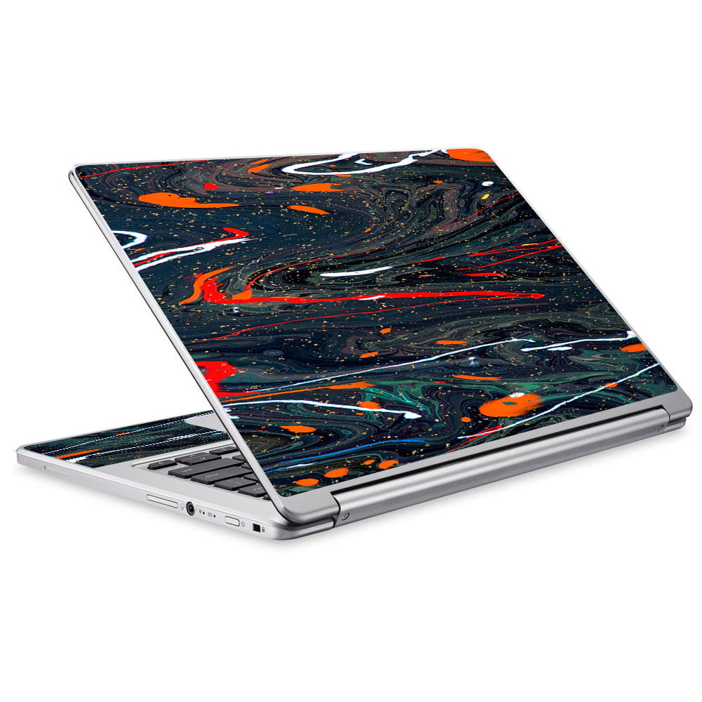  Paint Splatter Swirls  Acer Chromebook R13 Skin
