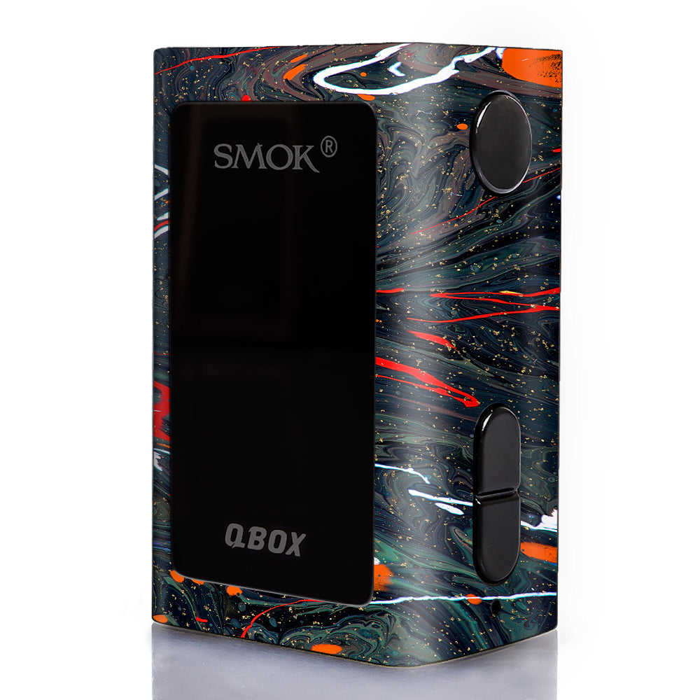  Paint Splatter Swirls  Smok Qbox 50w tc Skin