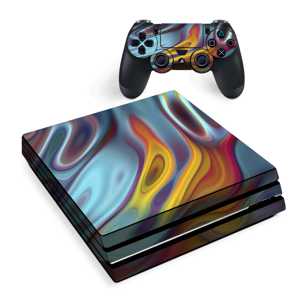 Color Glass Opalescent Resin  Sony PS4 Pro Skin
