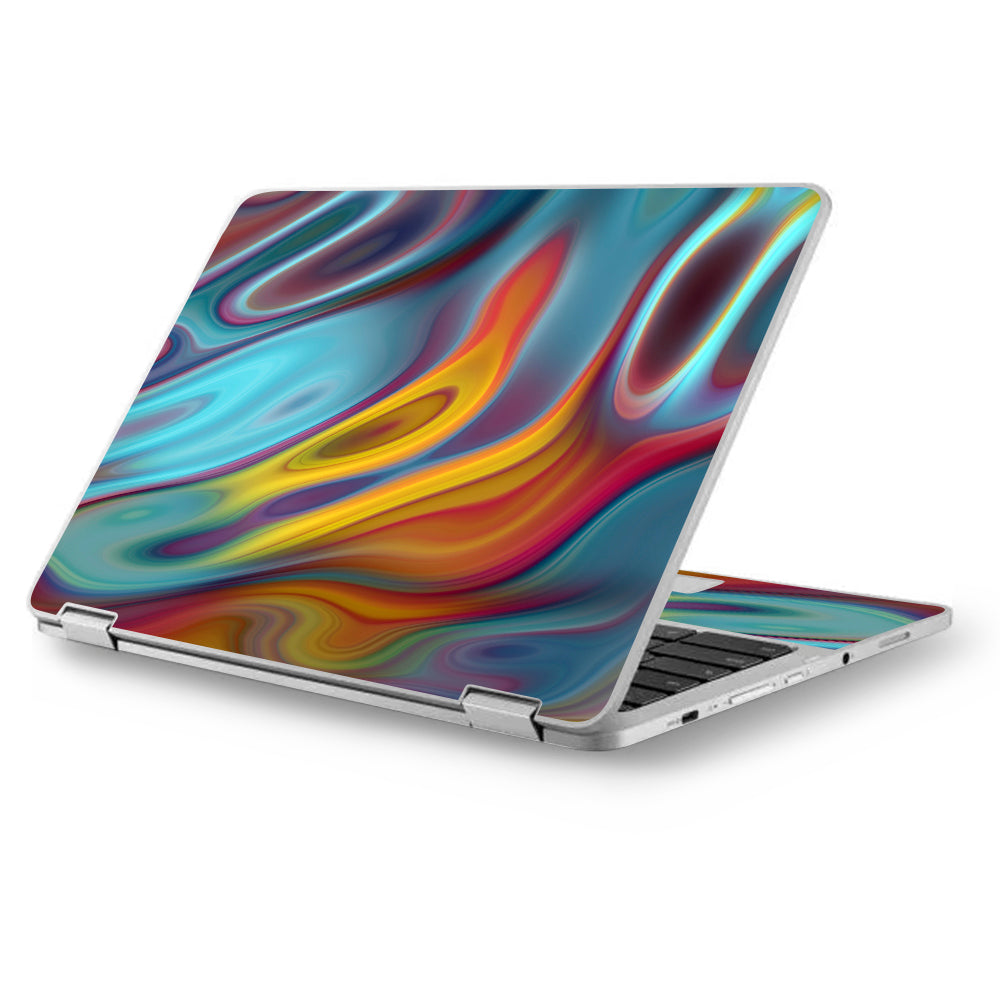  Color Glass Opalescent Resin  Asus Chromebook Flip 12.5" Skin