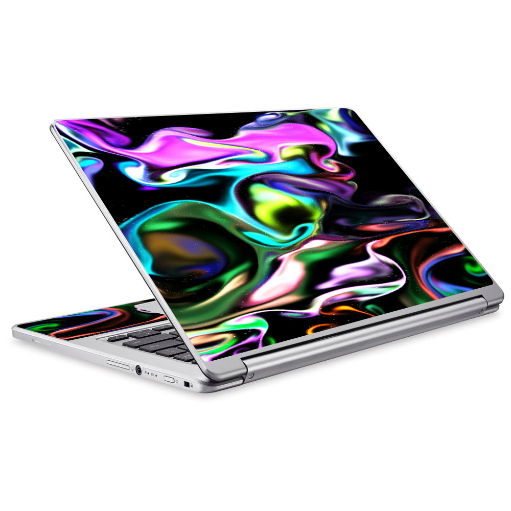  Resin Swirls Smoke Glass Acer Chromebook R13 Skin