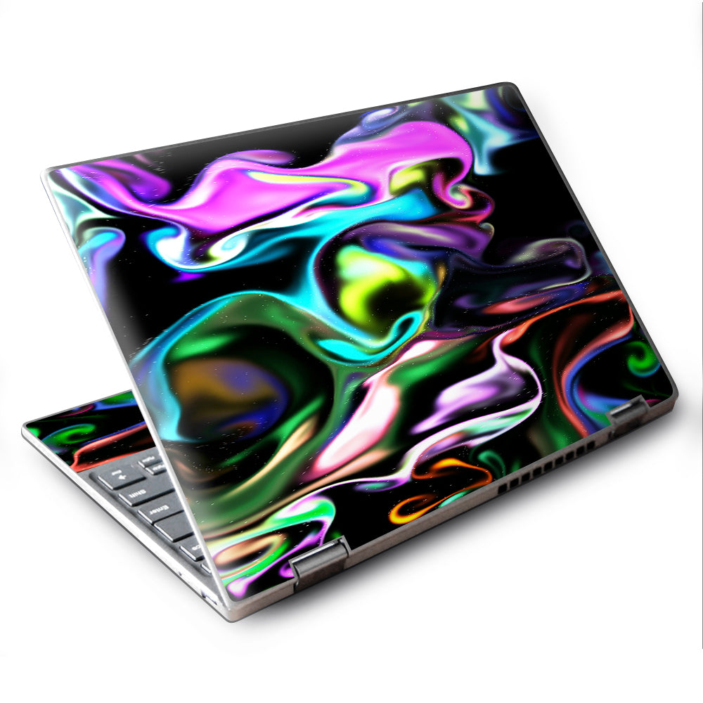  Resin Swirls Smoke Glass Lenovo Yoga 710 11.6" Skin