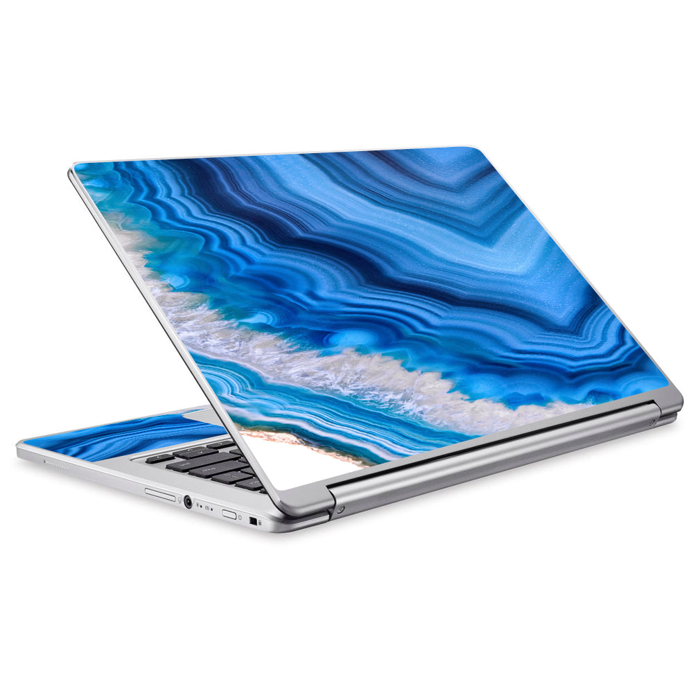  Up Blue Crystals Acer Chromebook R13 Skin