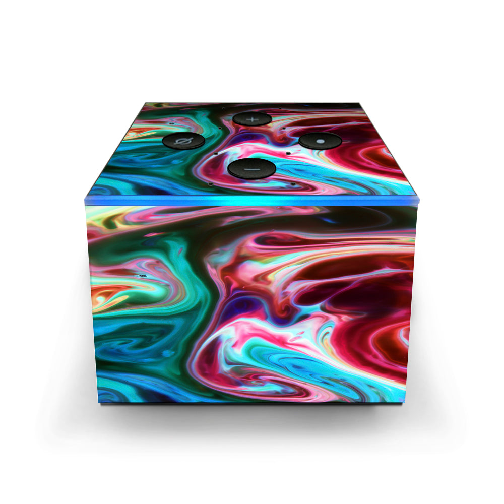  Paint Mix Sirls Red Green Amazon Fire TV Cube Skin