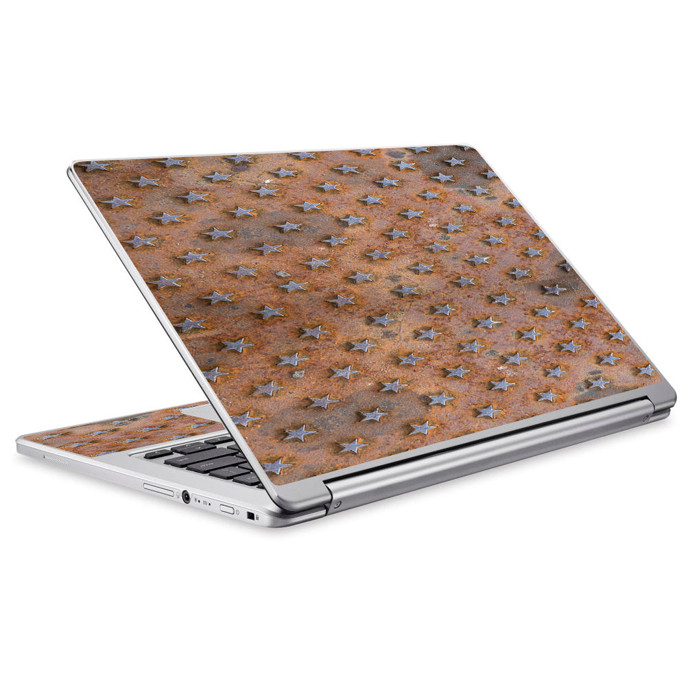  Patina Copper Stars Metal Acer Chromebook R13 Skin