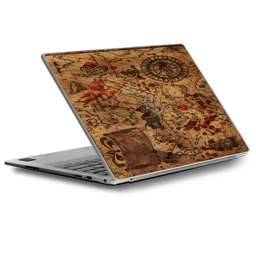  Pirate Map Arrrr Treasure Gold Dell XPS 13 9370 9360 9350 Skin