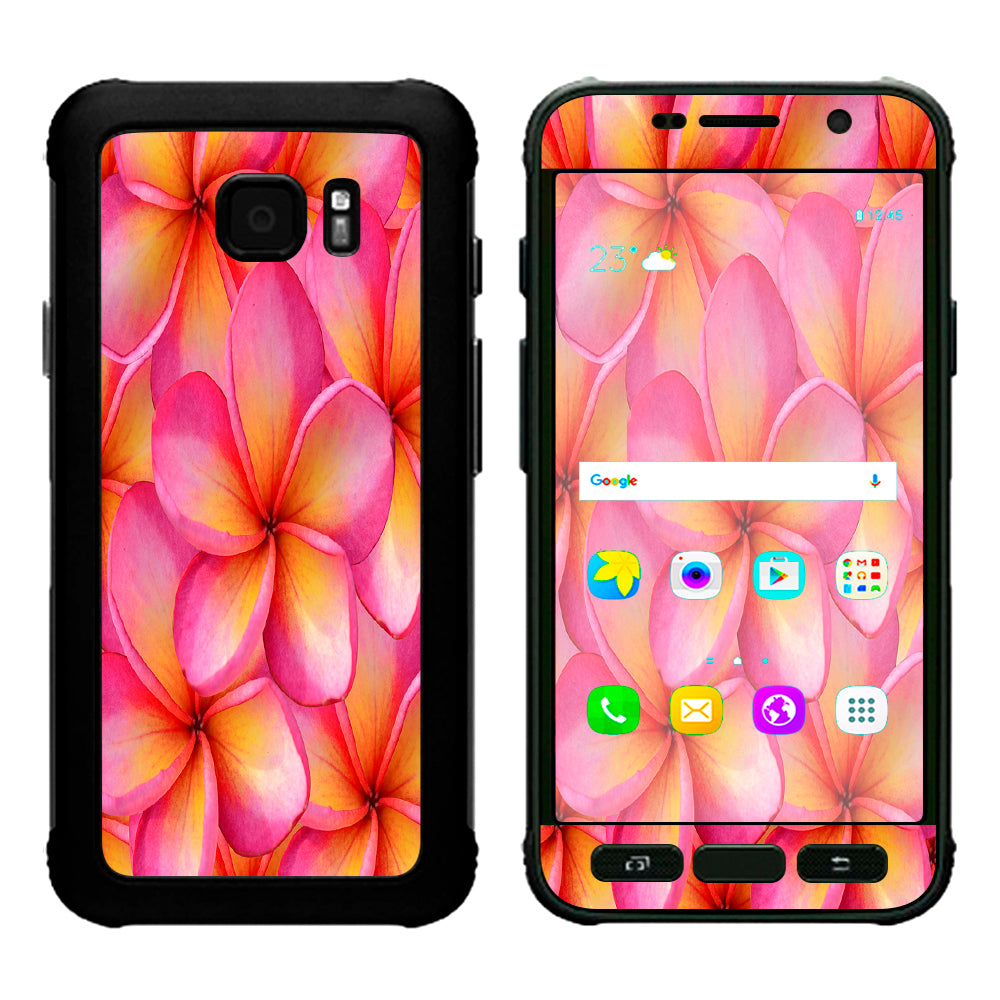  Plumerias Pink Flowers Samsung Galaxy S7 Active Skin