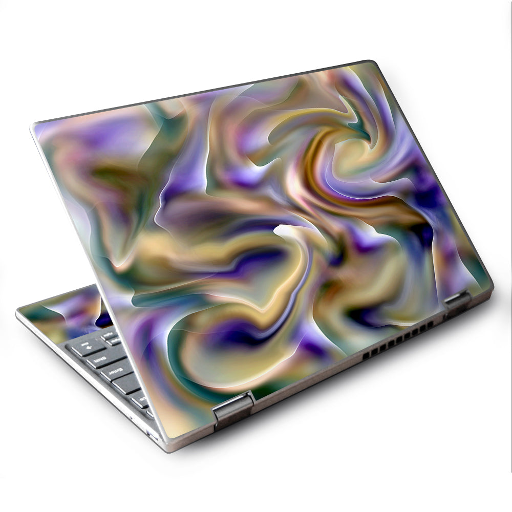  Resin Swirl Opalescent Oil Slick Lenovo Yoga 710 11.6" Skin
