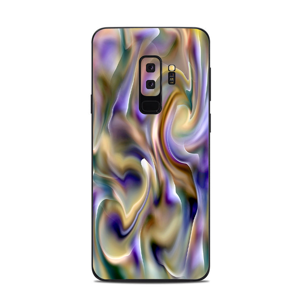  Resin Swirl Opalescent Oil Slick Samsung Galaxy S9 Plus Skin