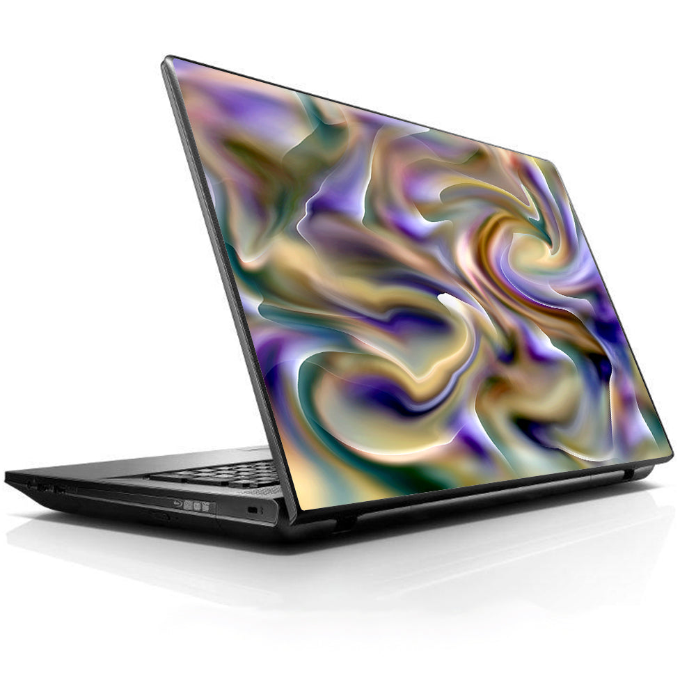  Resin Swirl Opalescent Oil Slick HP Dell Compaq Mac Asus Acer 13 to 16 inch Skin