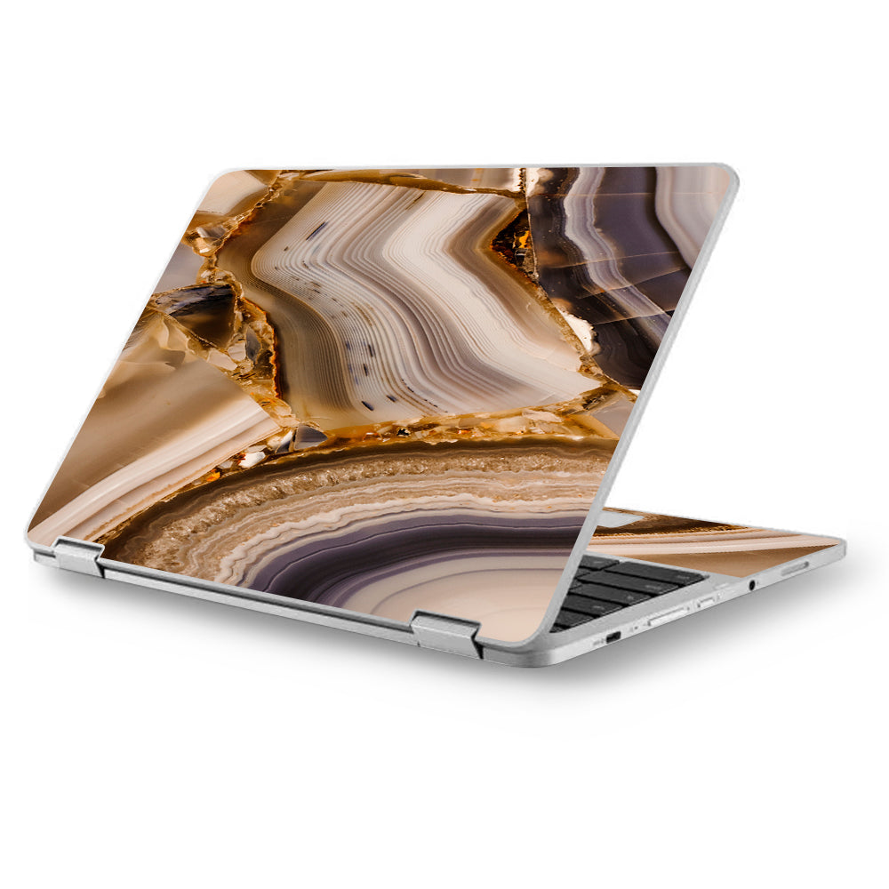  Rock Disection Geode Precious Stone Asus Chromebook Flip 12.5" Skin