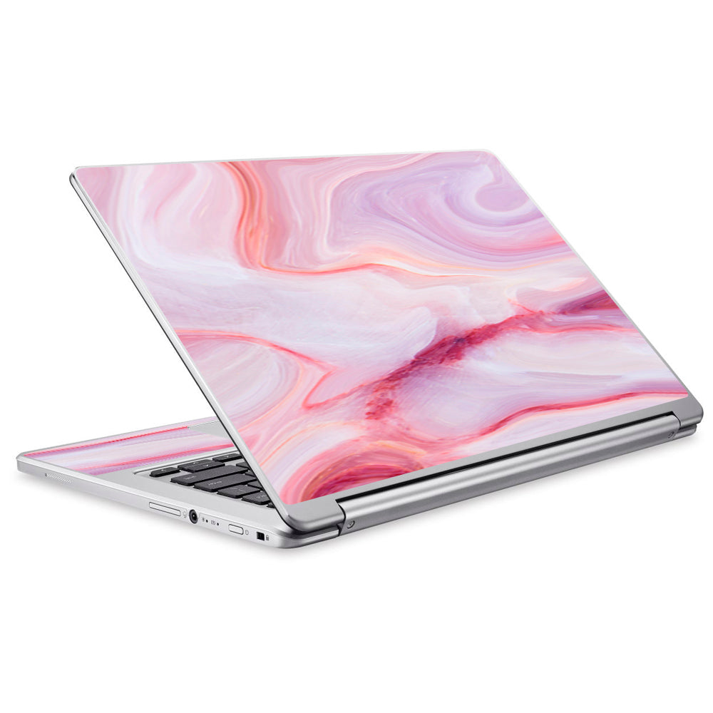  Pink Stone Marble Geode Acer Chromebook R13 Skin