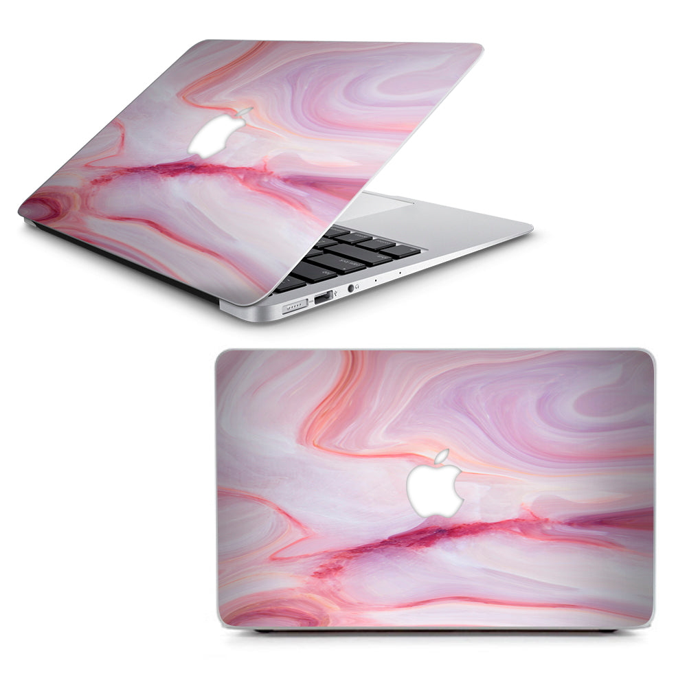  Pink Stone Marble Geode Macbook Air 11" A1370 A1465 Skin