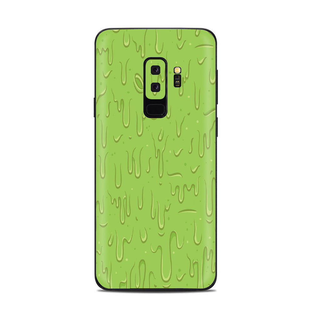  Dripping Cartoon Slime Green Samsung Galaxy S9 Plus Skin