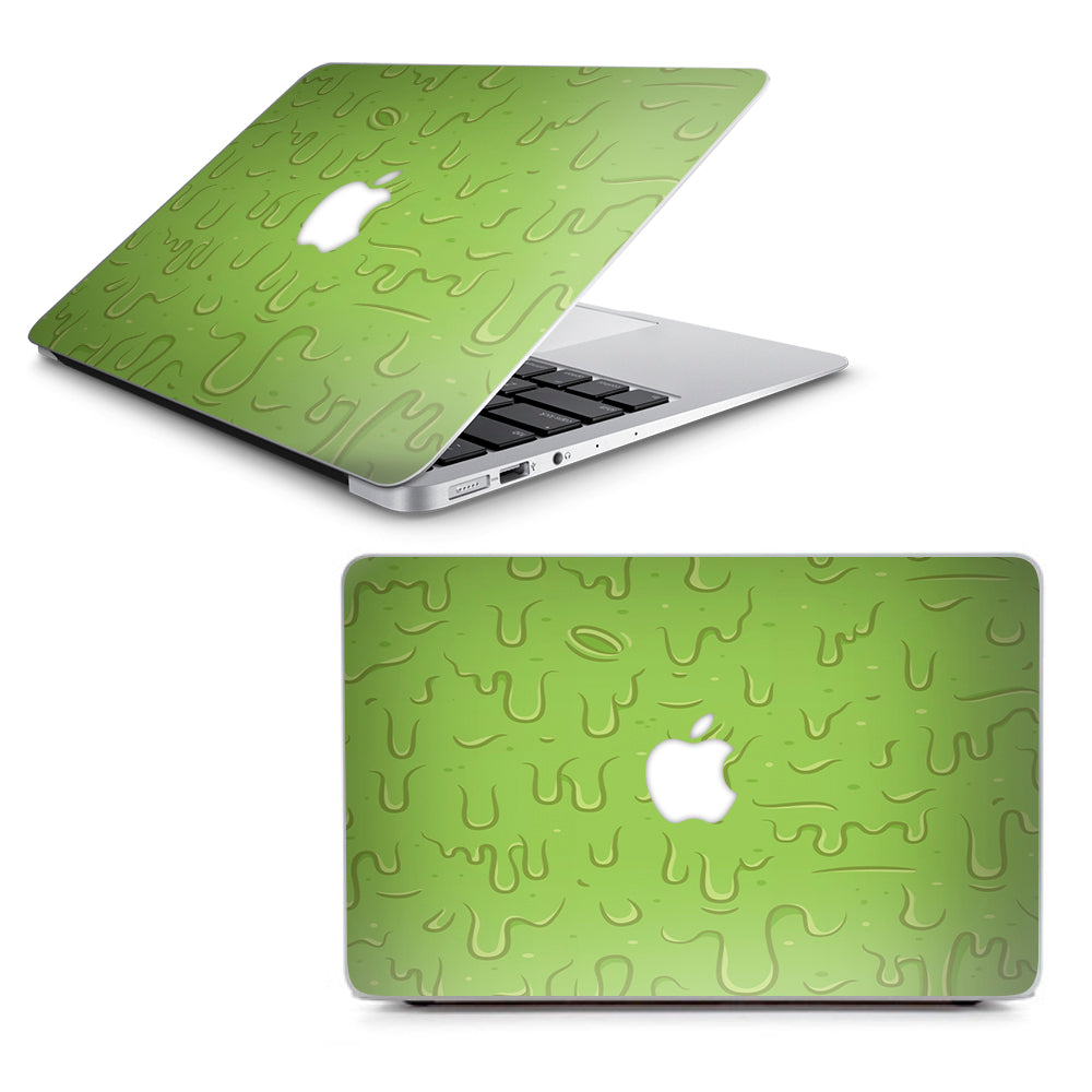  Dripping Cartoon Slime Green Macbook Air 11" A1370 A1465 Skin