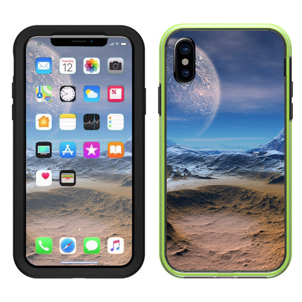  Space Planet Moon Surface Outerspace Lifeproof Slam Case iPhone X Skin