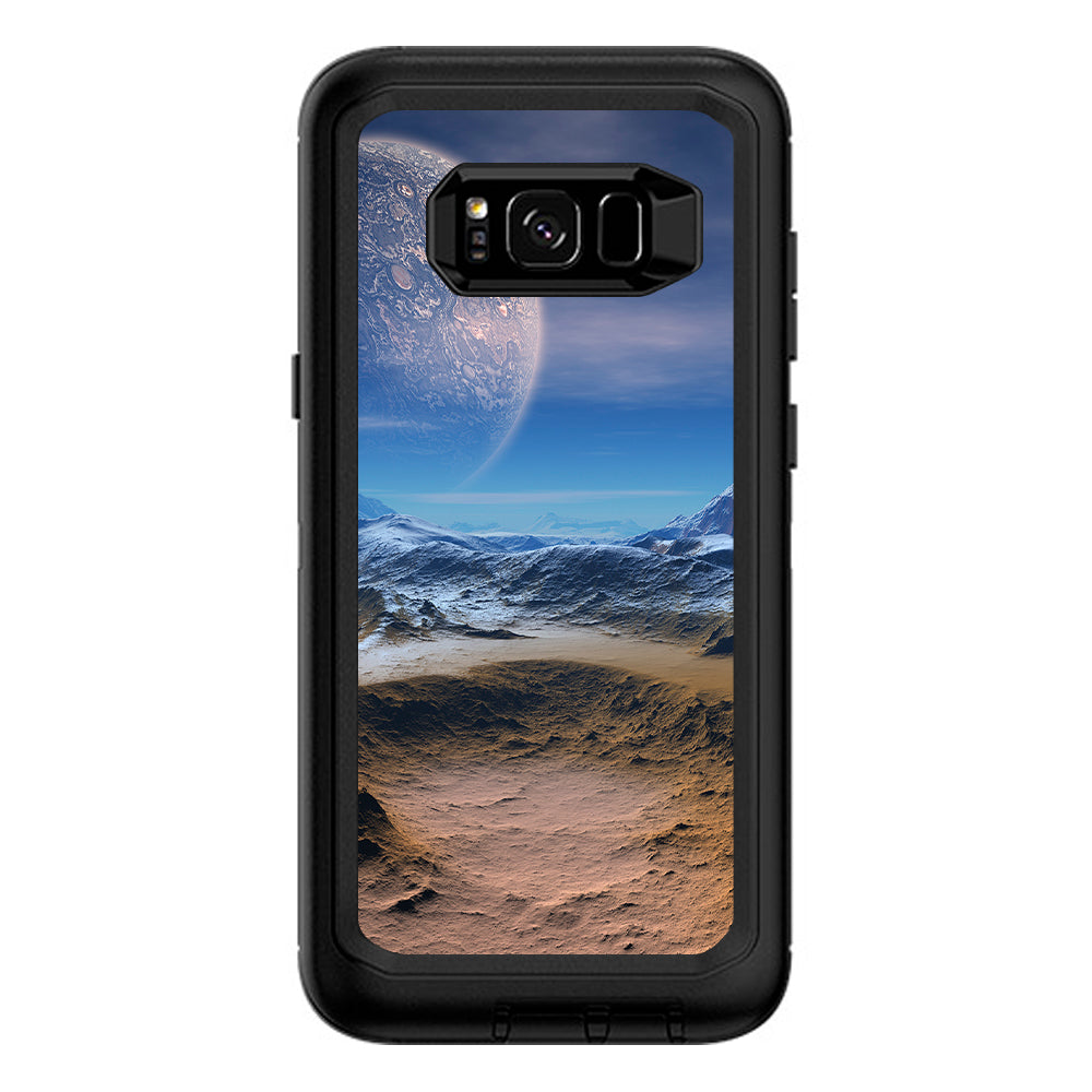  Space Planet Moon Surface Outerspace Otterbox Defender Samsung Galaxy S8 Plus Skin
