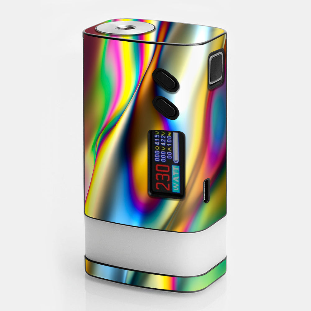  Oil Slick Rainbow Opalescent Design Awesome Sigelei Fuchai Glo 230w Skin