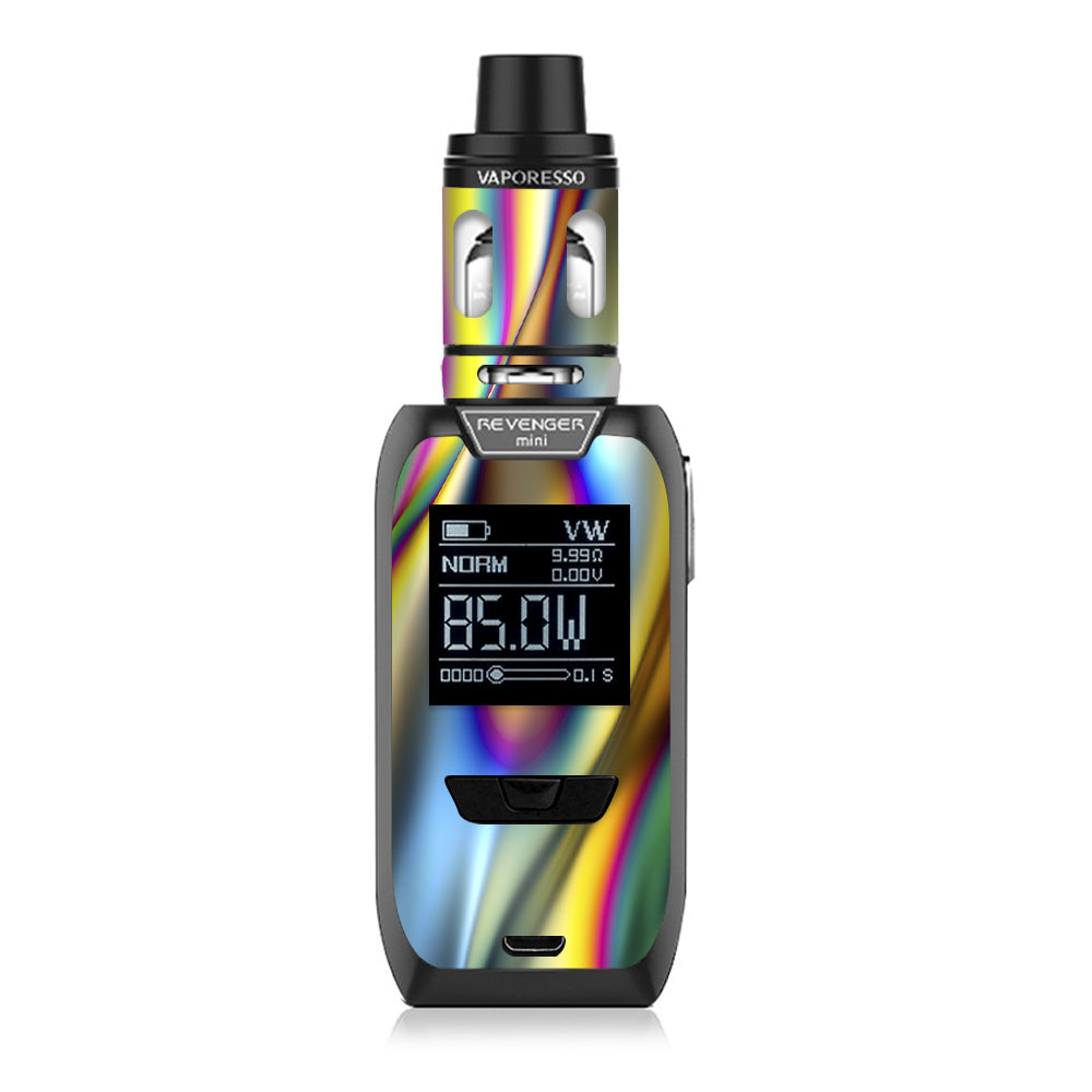  Oil Slick Rainbow Opalescent Design Awesome Vaporesso Revenger Mini 85w Skin