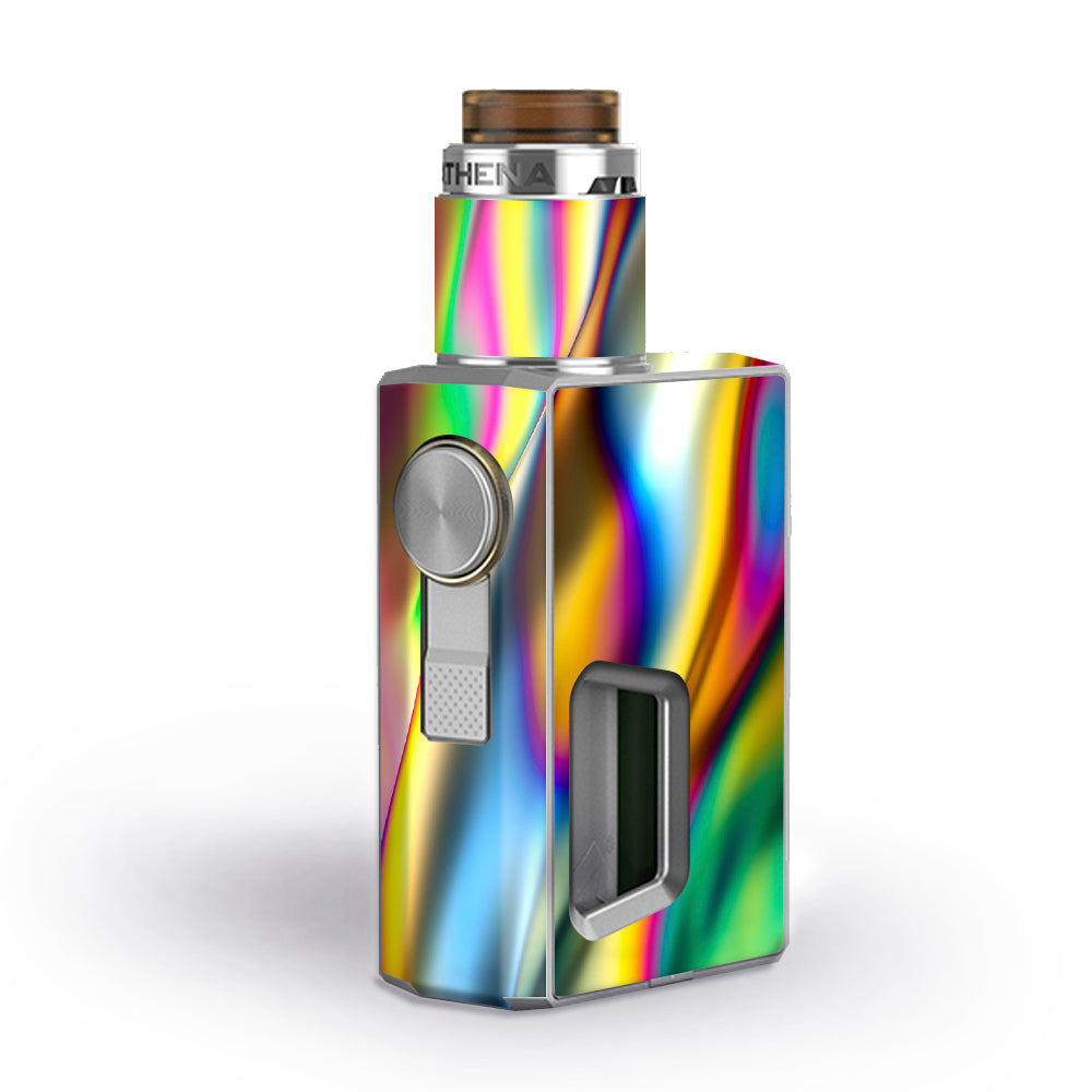  Oil Slick Rainbow Opalescent Design Awesome Geekvape Athena Squonk Skin